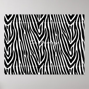 Zebra Stripes Pattern Thunder_Cove Poster