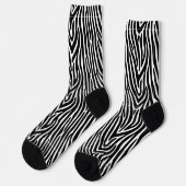 Zebra Stripes Pattern Thunder_Cove Sokken (Links)