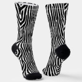 Zebra Stripes Pattern Thunder_Cove Sokken (Gebogen)