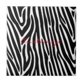 Zebra Stripes Pattern Thunder_Cove Tegeltje (Voorkant)