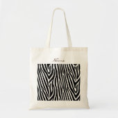 Zebra Stripes Pattern Thunder_Cove Tote Bag (Voorkant)