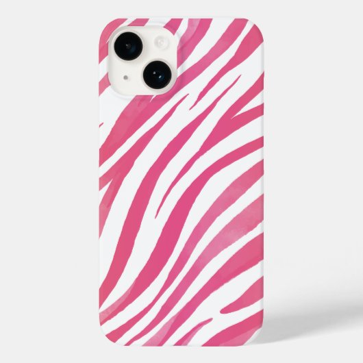Zebra Stripes Pink Wild Animal Print Case-Mate iPhone Case (Achterkant)
