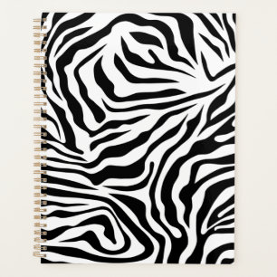 Zebra Stripes Poster de animal sauvage noir et bla