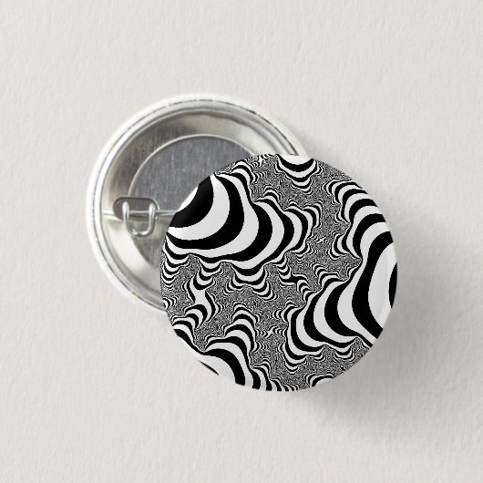 Zebra Stripes Ronde Button 3,2 Cm (Voorkant /achterkant)