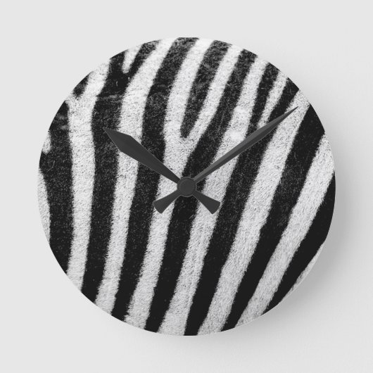 zebra Stripes Ronde Klok (Voorkant)