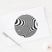 Zebra Stripes Ronde Sticker (Envelop)