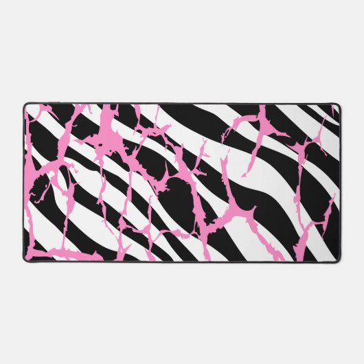 Zebra Stripes rose Grunge moderne Canvas Art (Recto)