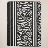 Zebra Stripes Sherpa Deken (Voorkant)