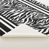 Zebra Stripes Sherpa Deken (3/4)
