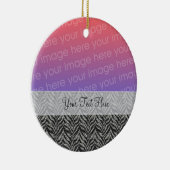 Zebra Stripes Votre Ornement Photo (Droite)