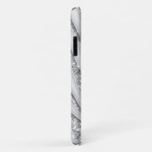 Zebra Stripes White Diamond iPhone 4 Case (Achterkant/rechts)