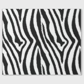Zebra Stripes Zwart & Wit | Bold Safari Cadeaupapier (Vlak)