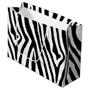 Zebra Stripes Zwart & Wit Bold Safari Groot Cadeauzakje