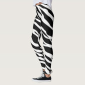 Zebra Strips Patroon Print Leggings (Links)