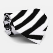 Zebra Stropdas (Opgerold)