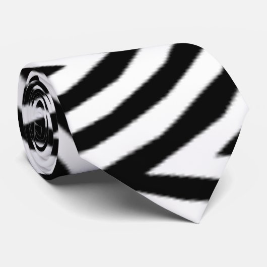 Zebra Stropdas (Opgerold)