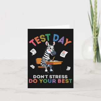 Zebra Student Test Dag Niet Stress Doe Je Beste SU Kaart