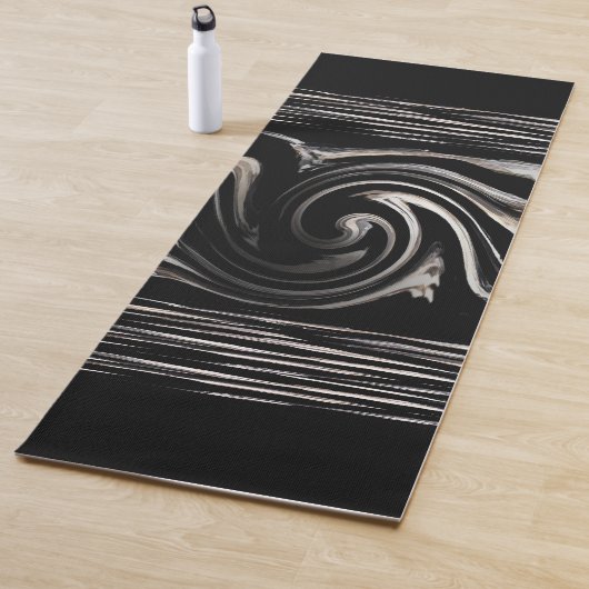 Zebra Swirl Design Yogamat (In situ)