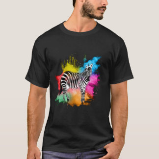 Zebra T-shirt voor mannen in Afrika dier wild dier
