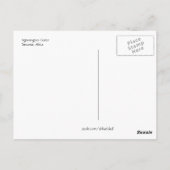 Zebra Talk - Carte postale (Dos)