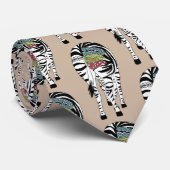 Zebra tattoo stropdas (Opgerold)