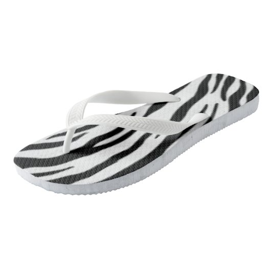 Zebra Teenslippers (Schuin)