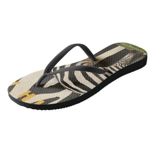 Zebra Teenslippers (Schuin)