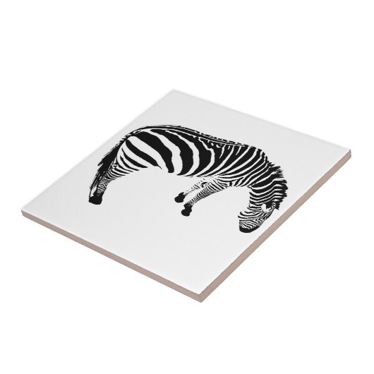 zebra tegeltje (Zijkant)