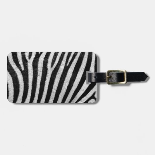 Zebra Textuur Bagage Label (Voorkant horizontaal)