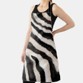 Zebra Textuur: Handtekening, Afrikaans. Schort (Insitu)