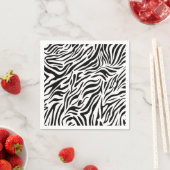 Zebra-themapapapier servetten voor feesten (Insitu)