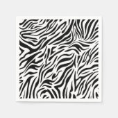 Zebra-themapapapier servetten voor feesten (Voorkant)