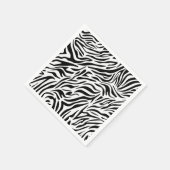 Zebra-themapapapier servetten voor feesten (Hoek)