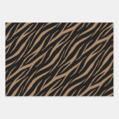 Zebra Tiger & Tabby Print Cute Modern Pattern Inpakpapier Vel (Voorkant 3)