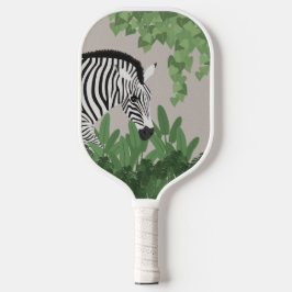 Zebra tussen bladeren pickleball paddle