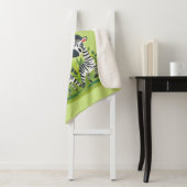 Zebra Twins in the Wild en gepersonaliseerde naam Sherpa Deken (In situ)