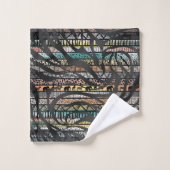 Zebra, un Motif africain tribal branché Imprimer (Gant de toilette)