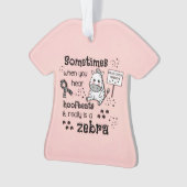 Zebra van het Syndroom van Ehlers-Danlos Ornament (voorkant)