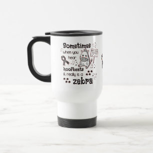 Zebra van het Syndroom van Ehlers-Danlos Reisbeker