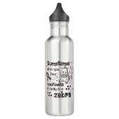 Zebra van het Syndroom van Ehlers-Danlos Waterfles (Links)