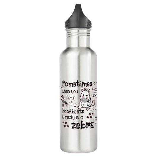 Zebra van het Syndroom van Ehlers-Danlos Waterfles (Links)