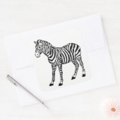 zebra vierkante sticker (Envelop)