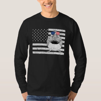 Zebra Vink 4 juli Vogelspotten VS Amerikaans  T-shirt