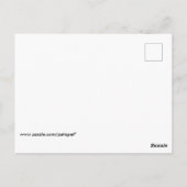 Zebra vinkt schattig cartoon roze ingecheckt patro briefkaart (Achterkant)