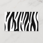 Zebra Visitekaartje (Achterkant)