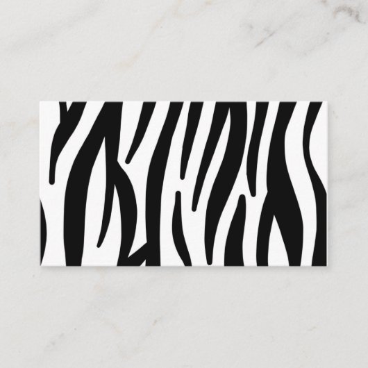Zebra Visitekaartje (Voorkant)