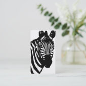 zebra. visitekaartje (Staand voorkant)