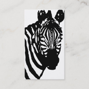 zebra. visitekaartje