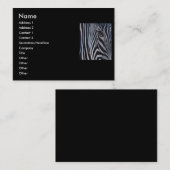 Zebra Visitekaartje (Voorkant / Achterkant)