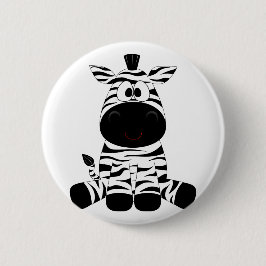 zebra voor kinderen ronde button 5,7 cm